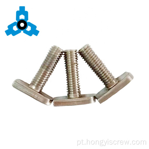 Squaret Slot Track Hammer Head T-Bolt Aço inoxidável